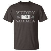 Viking T Shirt Victory Or Valhalla Norse Mythology