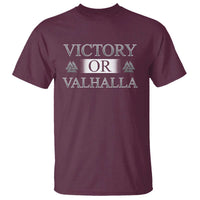 Viking T Shirt Victory Or Valhalla Norse Mythology