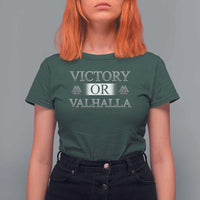 Viking T Shirt For Women Victory Or Valhalla Norse Mythology