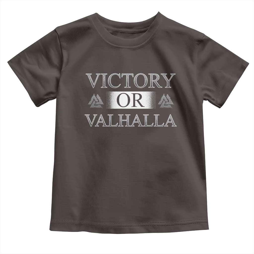 Viking Toddler T Shirt Victory Or Valhalla Norse Mythology