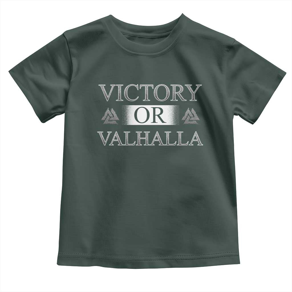 Viking Toddler T Shirt Victory Or Valhalla Norse Mythology