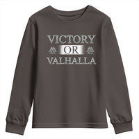Viking Youth Sweatshirt Victory Or Valhalla Norse Mythology