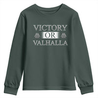 Viking Youth Sweatshirt Victory Or Valhalla Norse Mythology