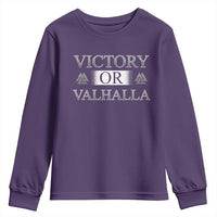 Viking Youth Sweatshirt Victory Or Valhalla Norse Mythology