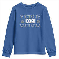 Viking Youth Sweatshirt Victory Or Valhalla Norse Mythology