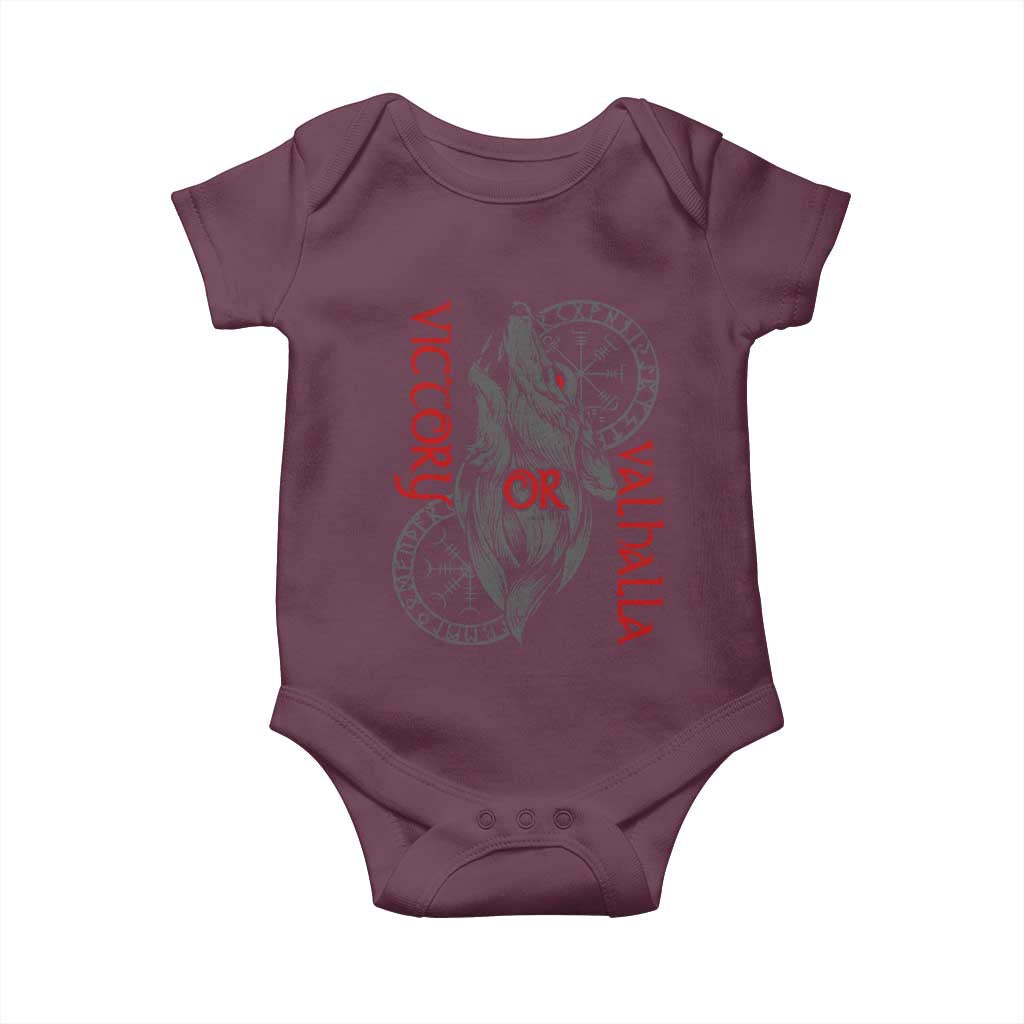 Viking Victory Or Valhalla Baby Onesie Norse Mythology