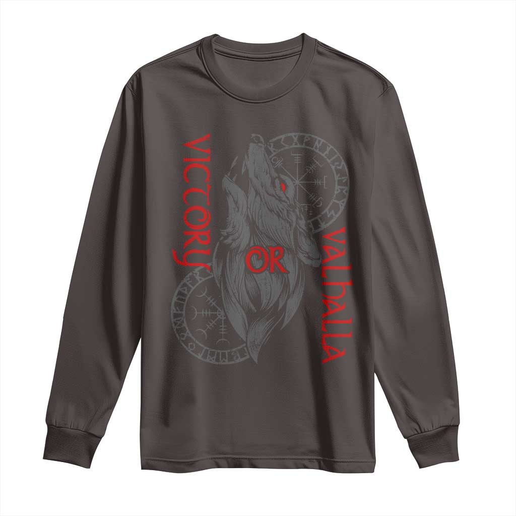 Viking Victory Or Valhalla Long Sleeve Shirt Norse Mythology