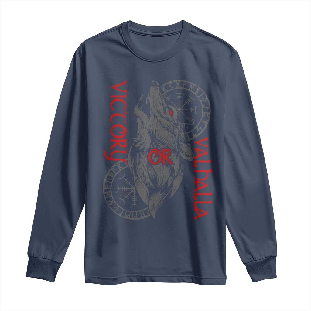 Viking Victory Or Valhalla Long Sleeve Shirt Norse Mythology