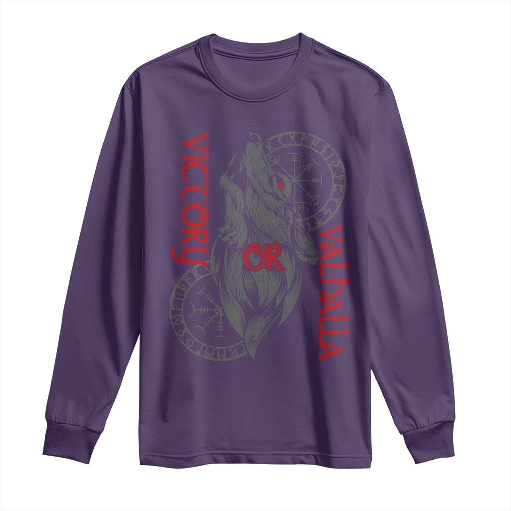 Viking Victory Or Valhalla Long Sleeve Shirt Norse Mythology