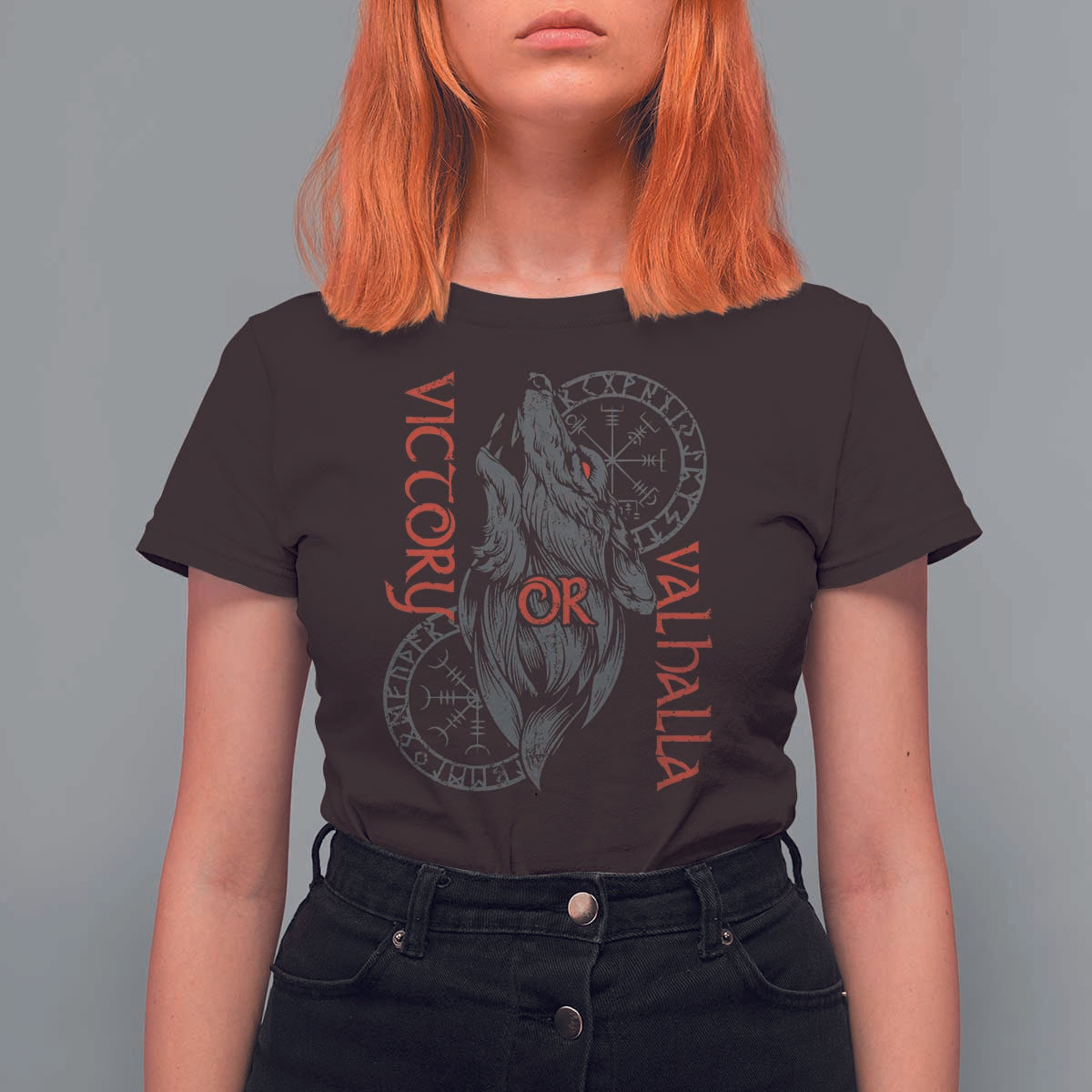 Viking Victory Or Valhalla T Shirt For Women Norse Mythology