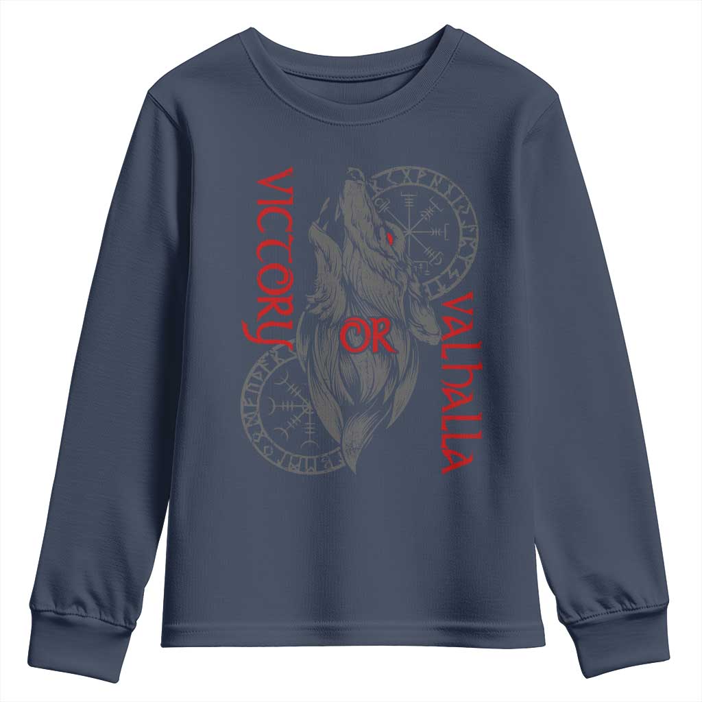 Viking Victory Or Valhalla Youth Sweatshirt Norse Mythology
