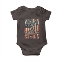 American Viking Baby Onesie American Flag Axe Norse Mythology