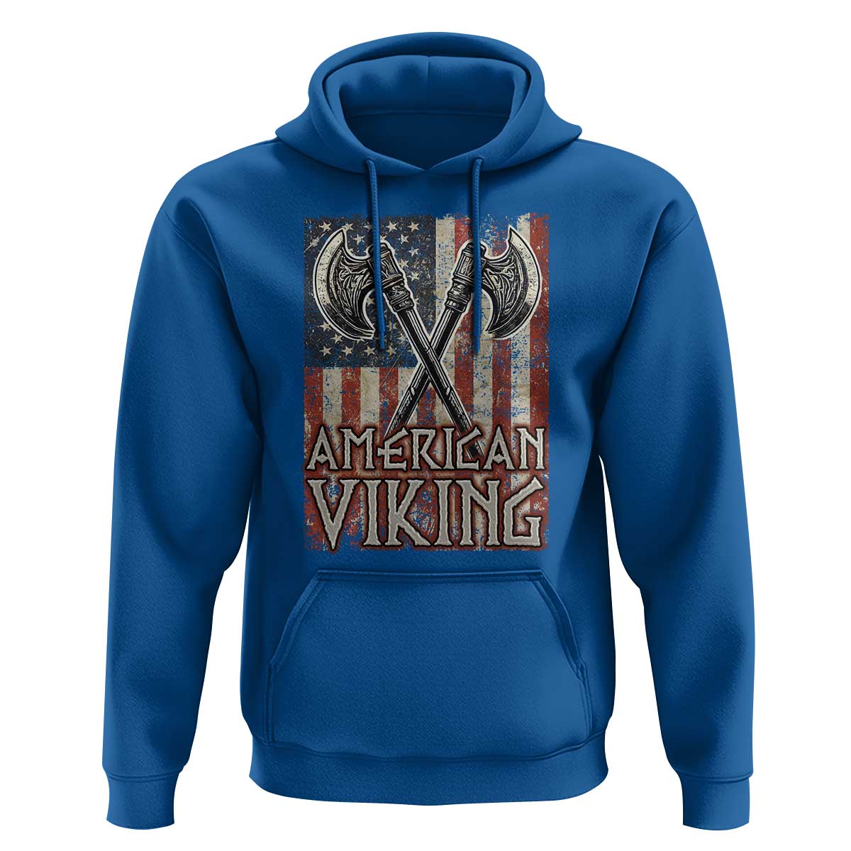 American Viking Hoodie American Flag Axe Norse Mythology