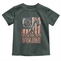 American Viking Toddler T Shirt American Flag Axe Norse Mythology