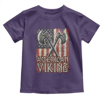 American Viking Toddler T Shirt American Flag Axe Norse Mythology