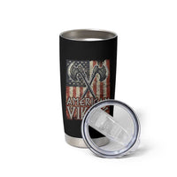 American Viking Tumbler Cup American Flag Axe Norse Mythology