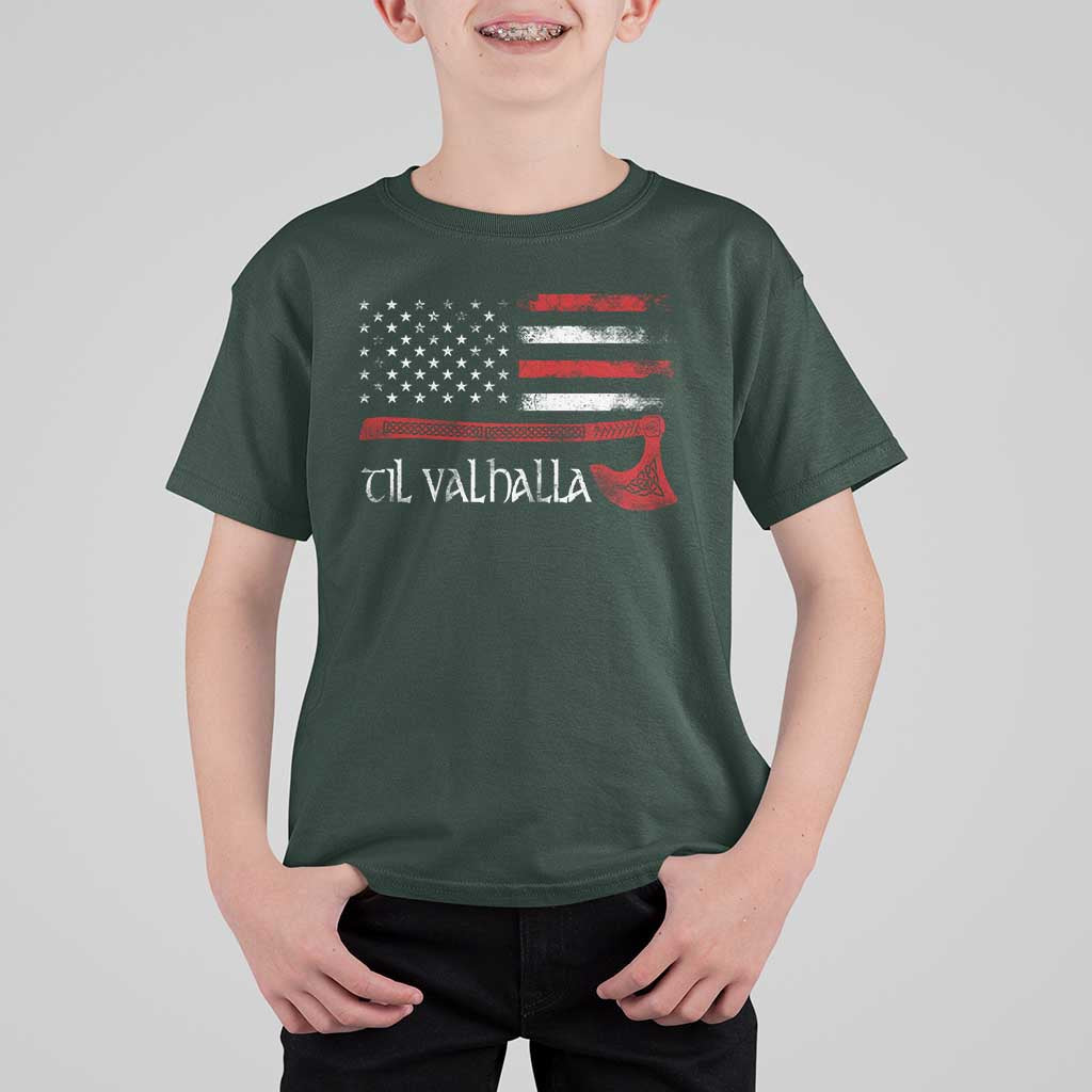 Viking Til Valhalla T Shirt For Kid