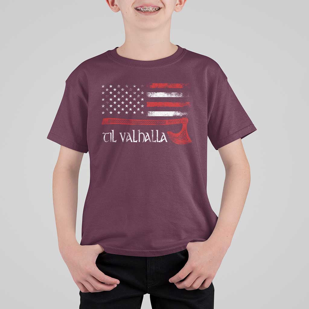Viking Til Valhalla T Shirt For Kid