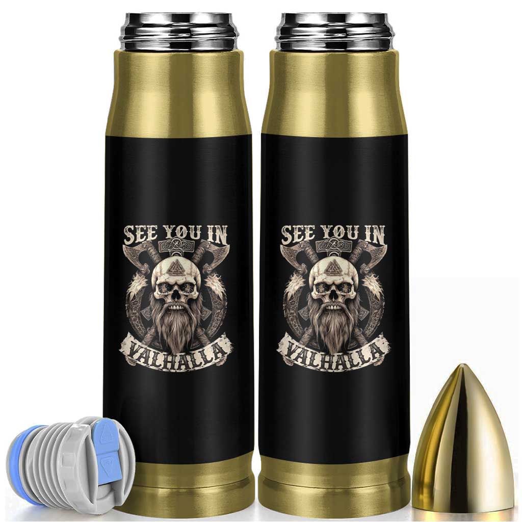 Viking Bullet Tumbler See You In Valhalla