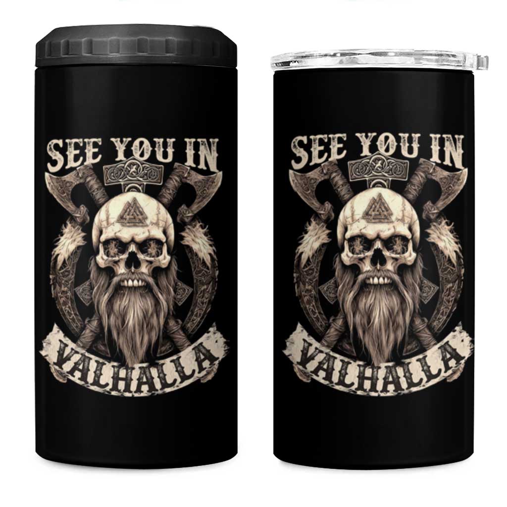 Viking 4 in 1 Can Cooler Tumbler See You In Valhalla