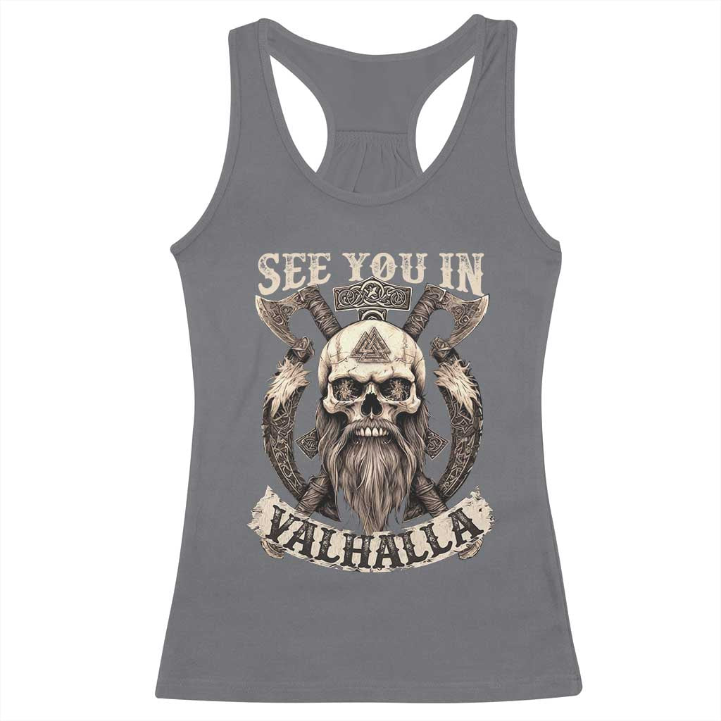 Viking Racerback Tank Top See You In Valhalla