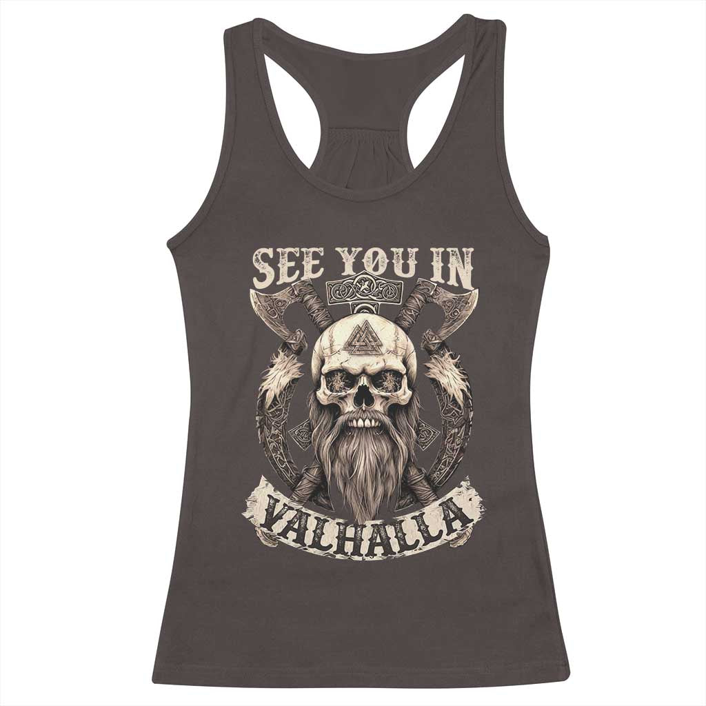 Viking Racerback Tank Top See You In Valhalla