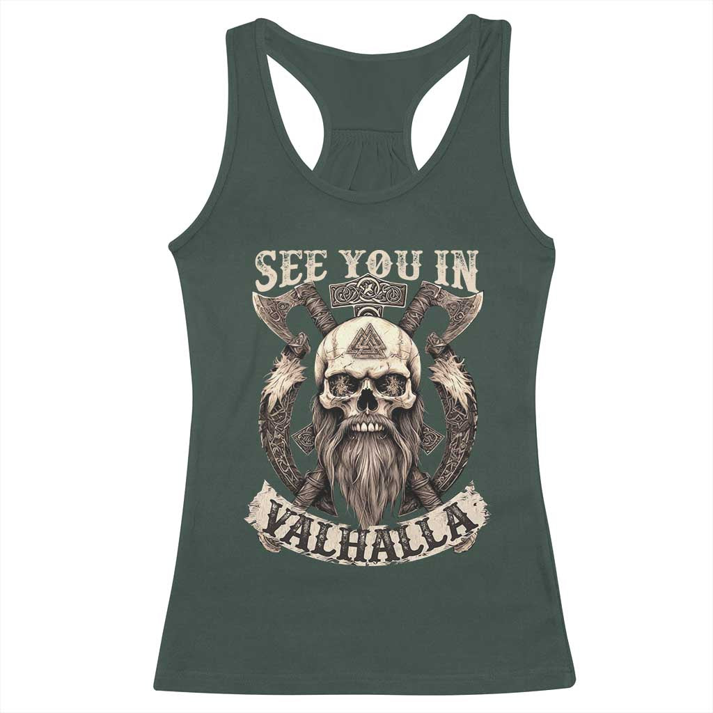 Viking Racerback Tank Top See You In Valhalla
