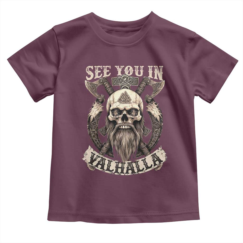 Viking Toddler T Shirt See You In Valhalla