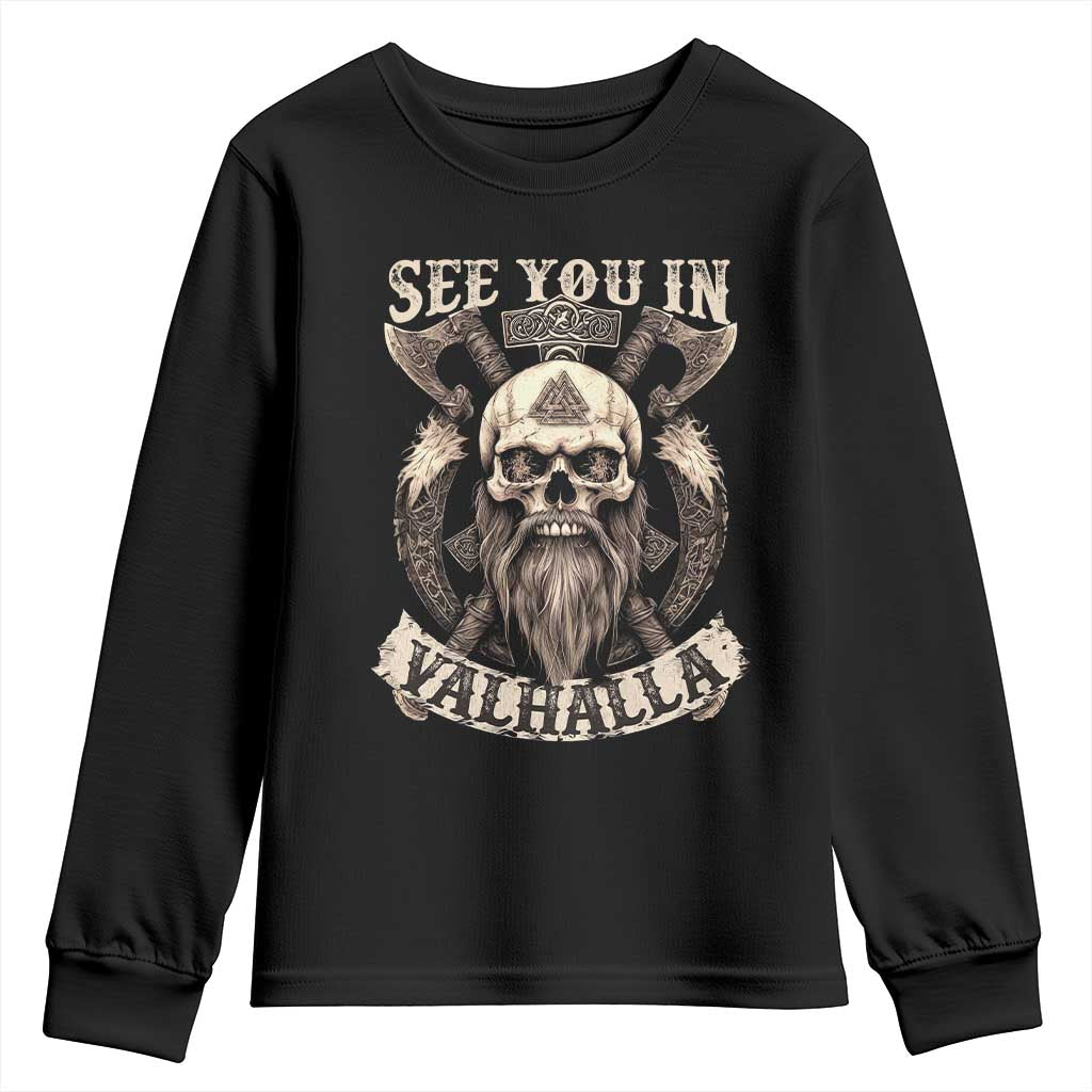 Viking Youth Sweatshirt See You In Valhalla