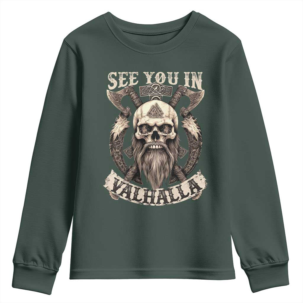Viking Youth Sweatshirt See You In Valhalla