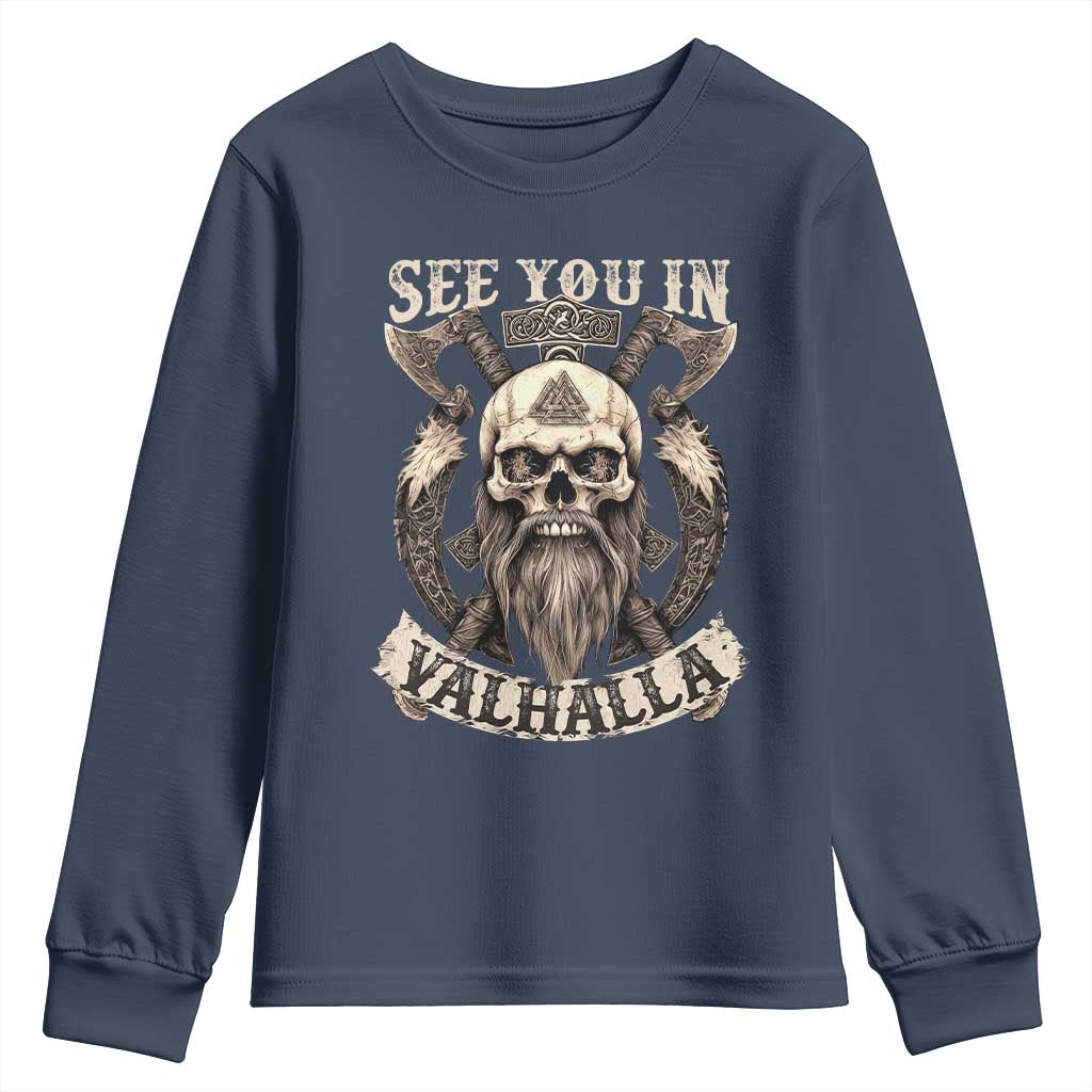 Viking Youth Sweatshirt See You In Valhalla