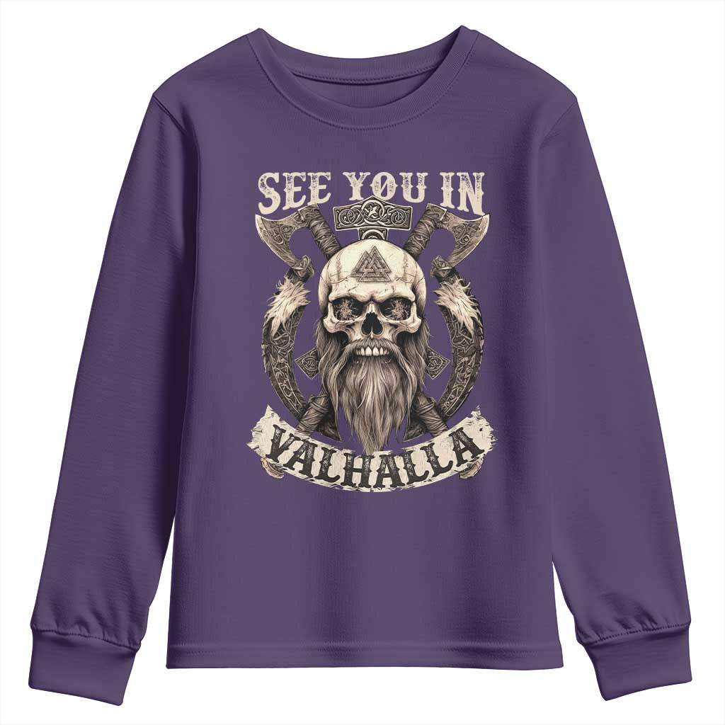 Viking Youth Sweatshirt See You In Valhalla