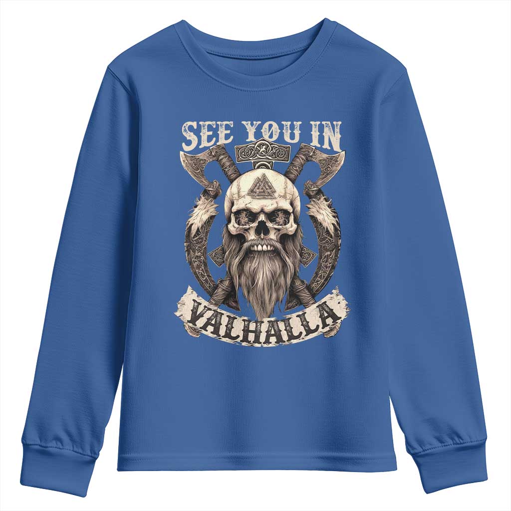 Viking Youth Sweatshirt See You In Valhalla
