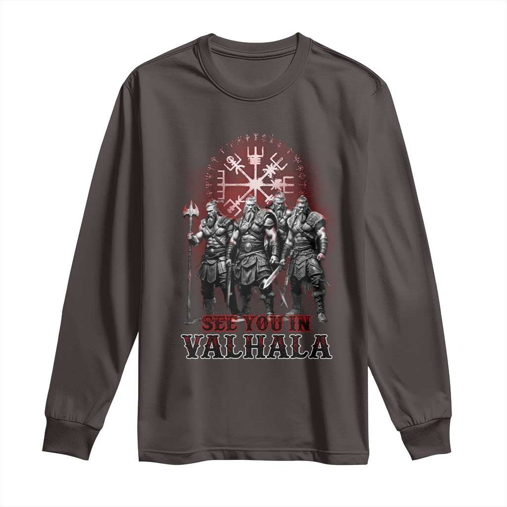 Viking Warrior Long Sleeve Shirt See You In Valhalla