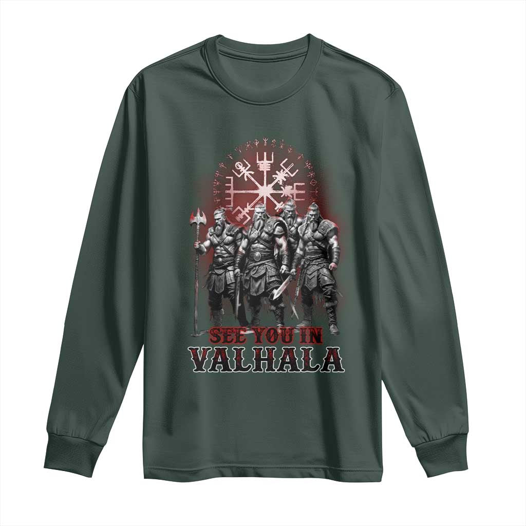 Viking Warrior Long Sleeve Shirt See You In Valhalla