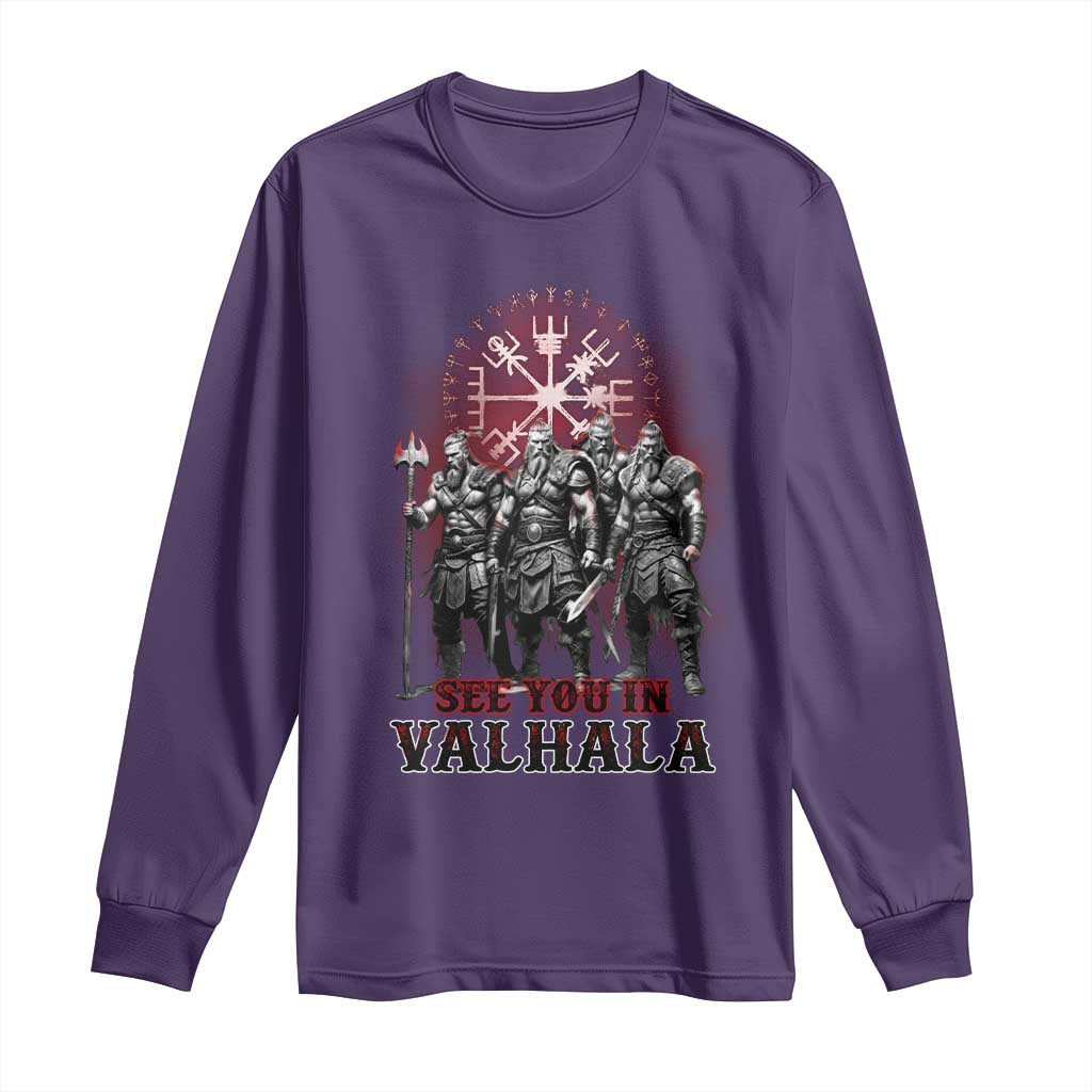 Viking Warrior Long Sleeve Shirt See You In Valhalla