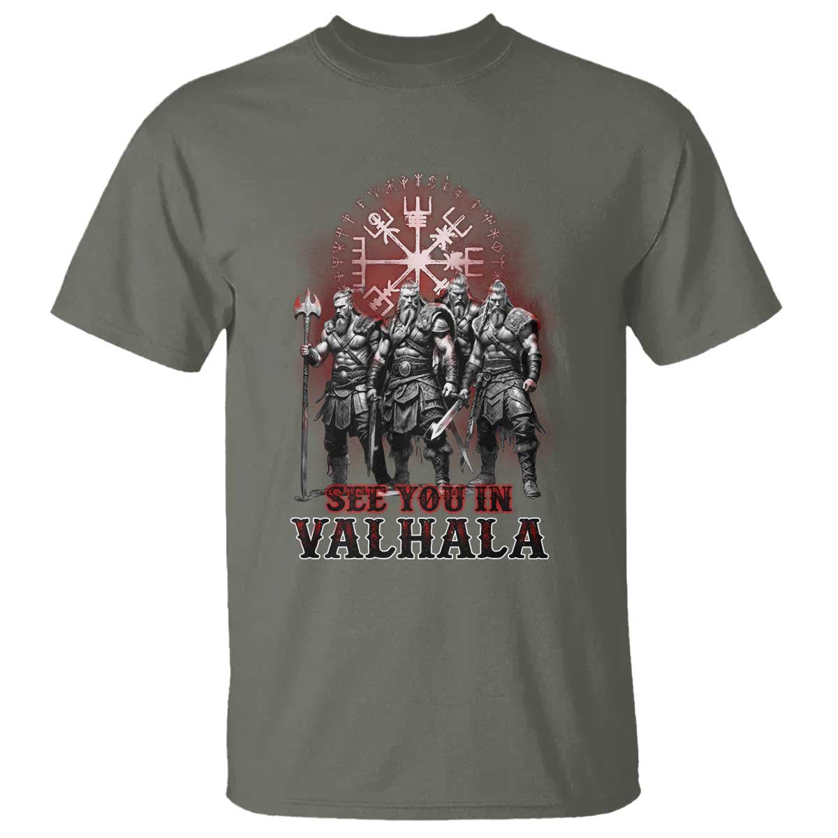 Viking Warrior T Shirt See You In Valhalla