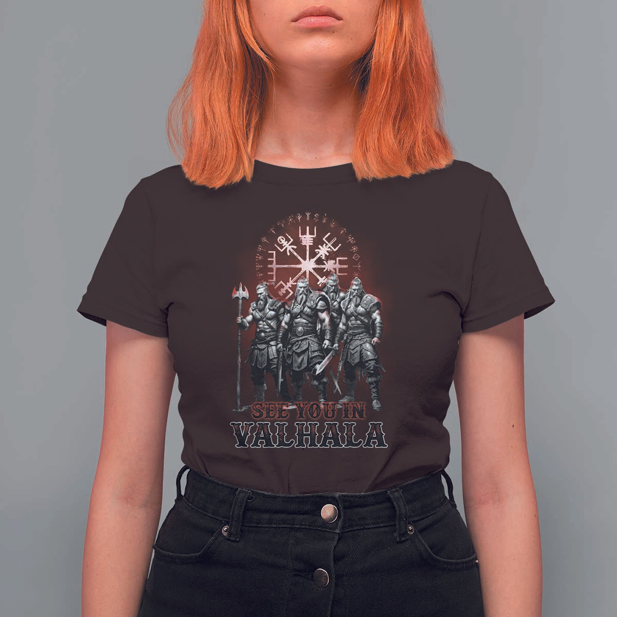 Viking Warrior T Shirt For Women See You In Valhalla