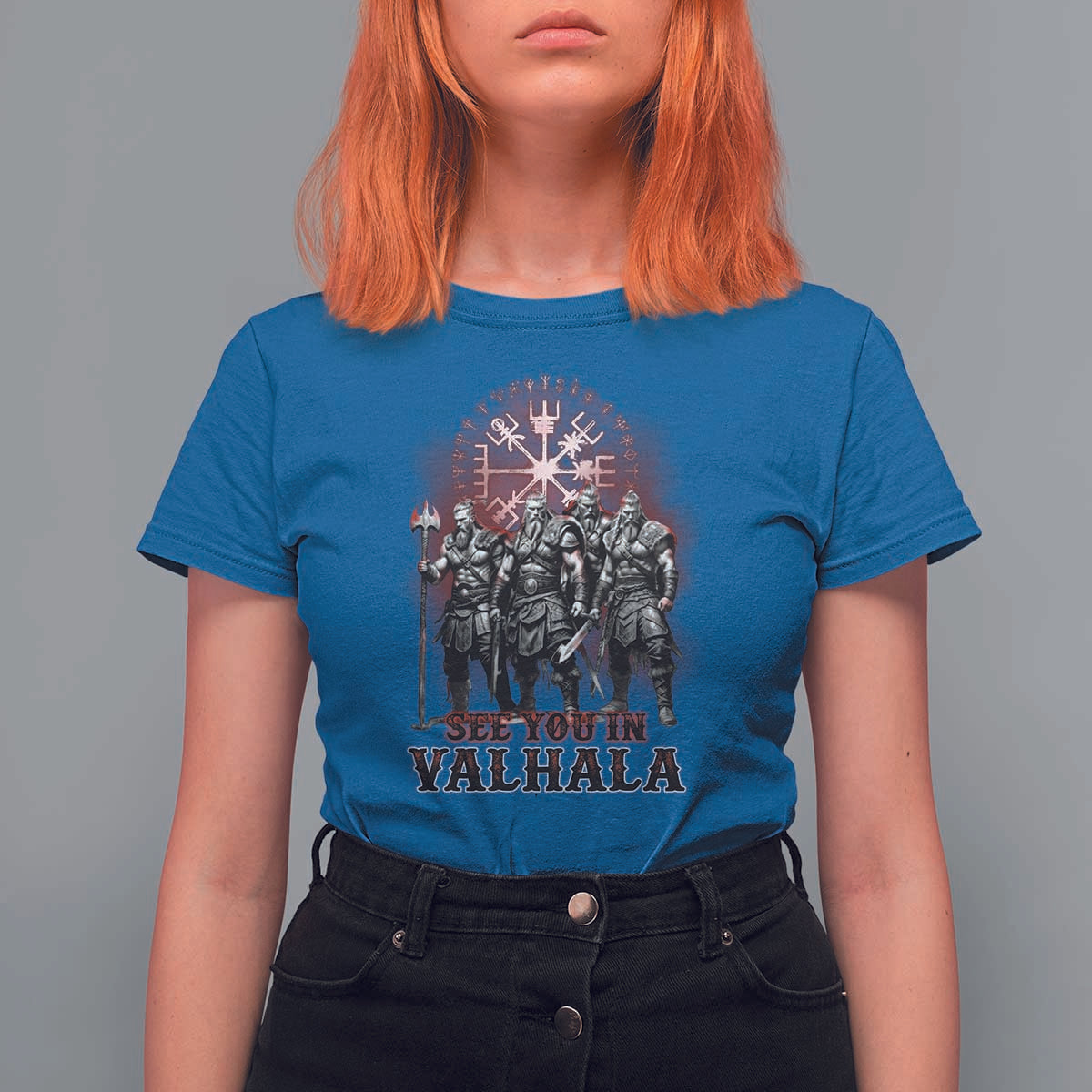 Viking Warrior T Shirt For Women See You In Valhalla
