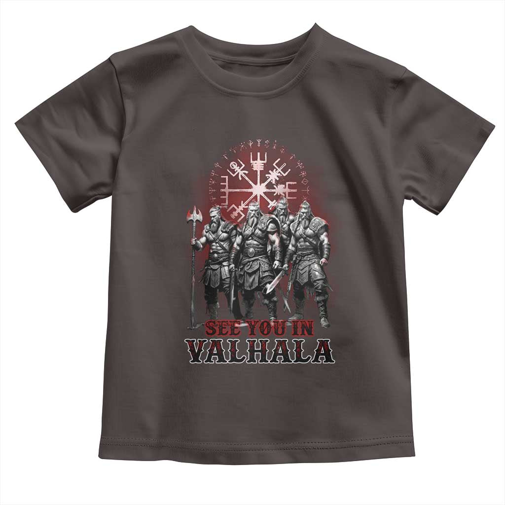 Viking Warrior Toddler T Shirt See You In Valhalla