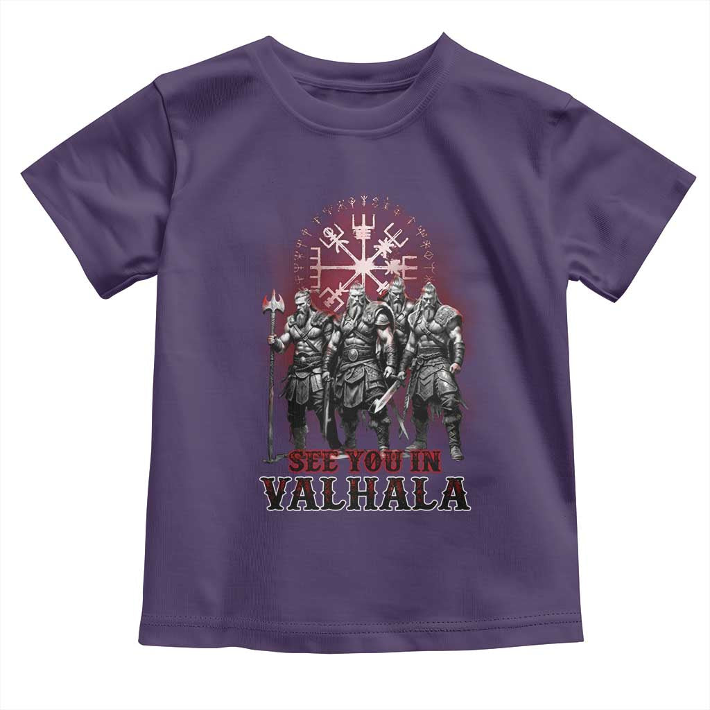 Viking Warrior Toddler T Shirt See You In Valhalla