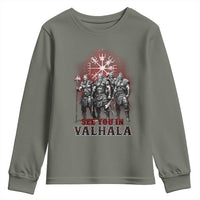 Viking Warrior Youth Sweatshirt See You In Valhalla