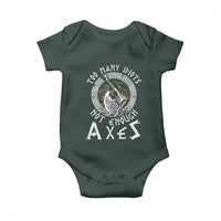 Viking Baby Onesie Too Many Idiots Not Enough Axes