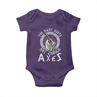 Viking Baby Onesie Too Many Idiots Not Enough Axes