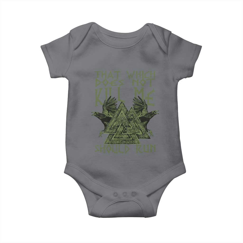 Viking Baby Onesie That Which Does Not Kill Me Should Run Valknut