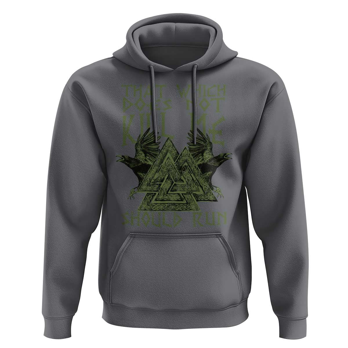 Viking Hoodie That Which Does Not Kill Me Should Run Valknut