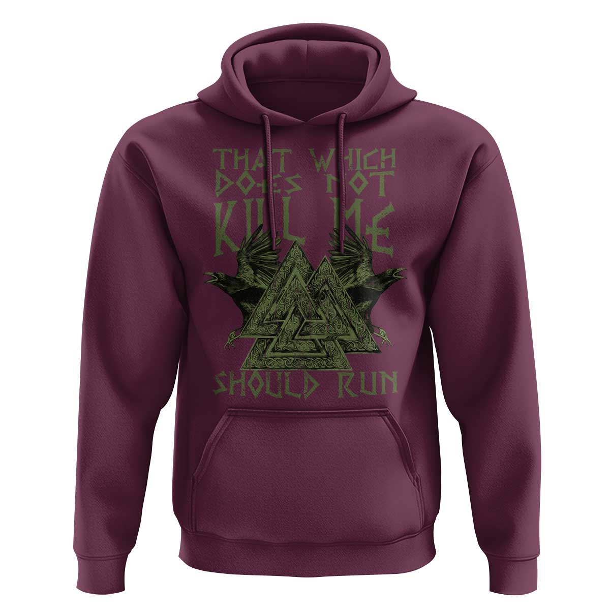 Viking Hoodie That Which Does Not Kill Me Should Run Valknut