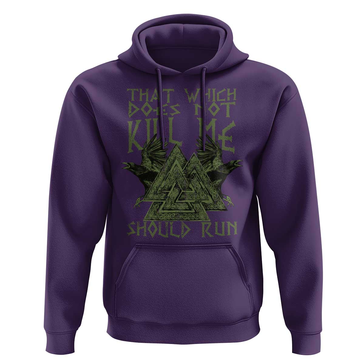 Viking Hoodie That Which Does Not Kill Me Should Run Valknut