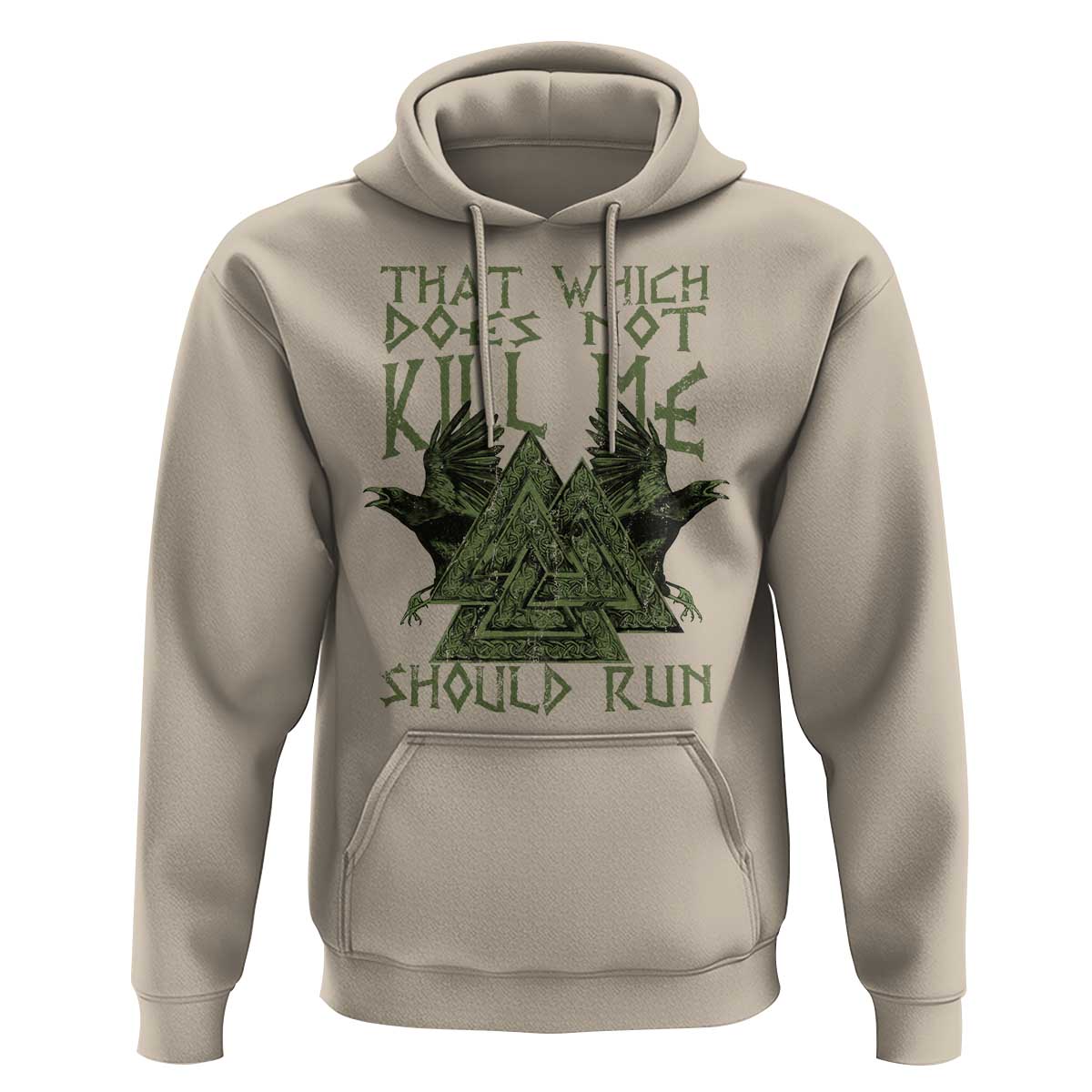 Viking Hoodie That Which Does Not Kill Me Should Run Valknut
