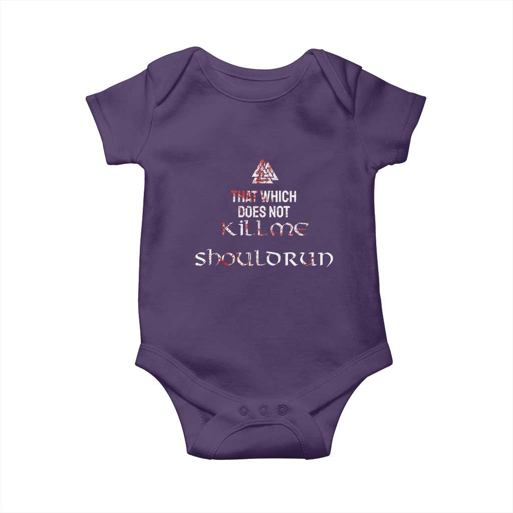 Viking Baby Onesie That Which Does Not Kill Me Should Run